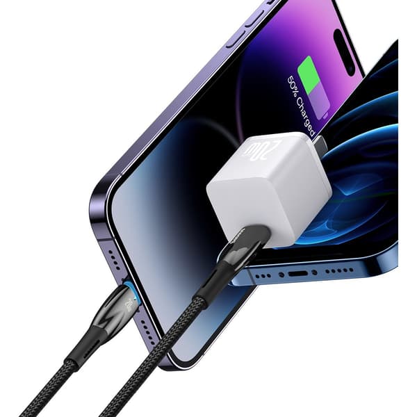 iPhone USB-C - Lightning 480Mb/s PD 20W hurtigopladerkabel 2m sort