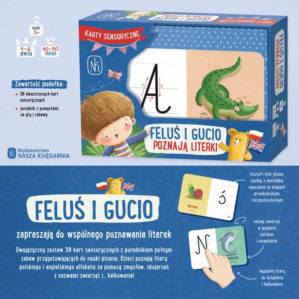 Feluś och Gucio lär sig bokstäver