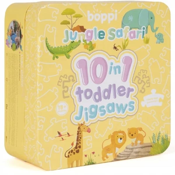 BOPPI First Safari 10-i-1 progressivt pussel, 30 bitar