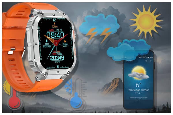 Herr smartwatch GRAVITY GT6-4 - Utföra samtal, Sömnmonitor (sg020d)