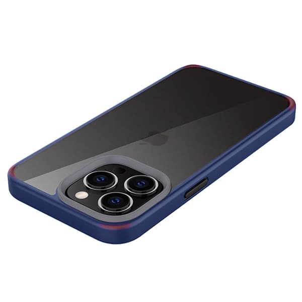 Etui til iPhone 13 Pro, ERBORD Hybrid-etui, blå