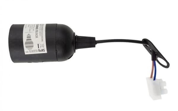Renoveringsfatning til E27-pære, stor gevind med kabel, sort
