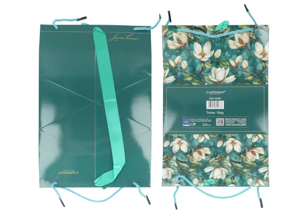 Set med 6 dekorativa väskor - Blommor (CARMANI)