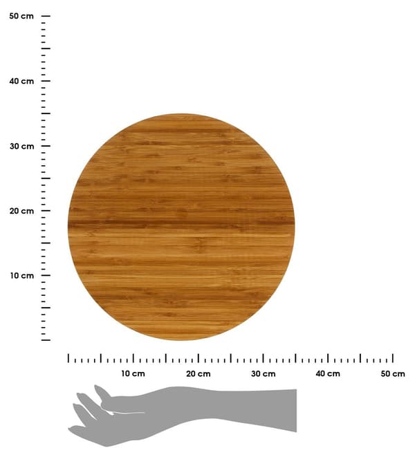 Bambu snurrbräda 35 cm rund