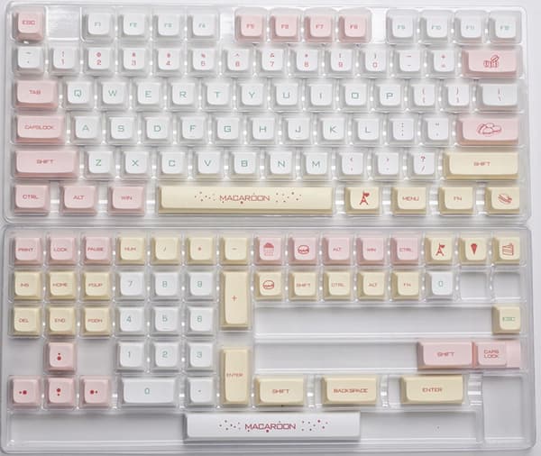 KNAPPER PBT Macaron-nøglekapsler til mekaniske profiltastaturer