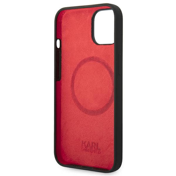 Karl Lagerfeld Silikone Choupette Head Magsafe-etui til iPhone 14 Plus, Sort