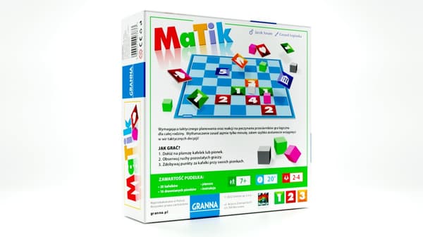 Matik-spel. Granna brädspel.