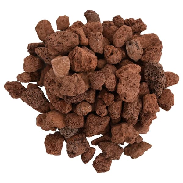 vidaXL Vulkansten, 25 kg, Röd, 1-2 cm