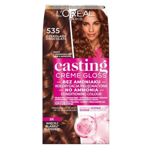 L'ORÉAL CASTING CREME GLOSS Hårfärg - 535 CHOKLAD (48ml, 72ml, 60ml)