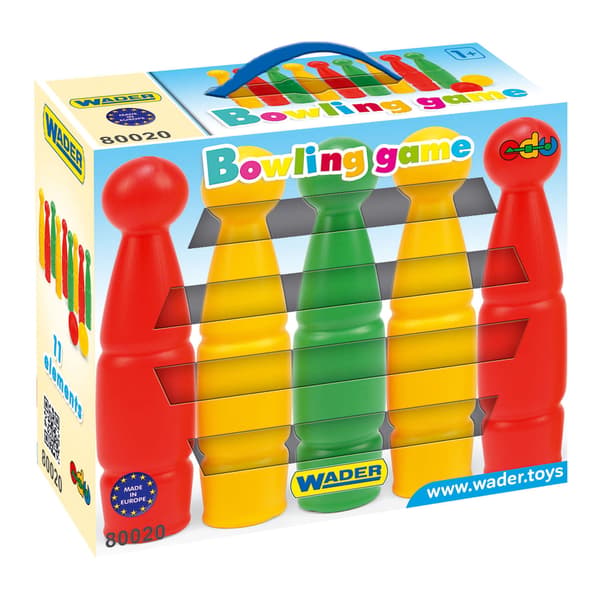 Bowlingkäglor i en låda 80020