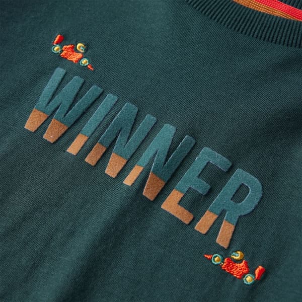 Barn långärmad T-shirt, mörkgrön, 104
