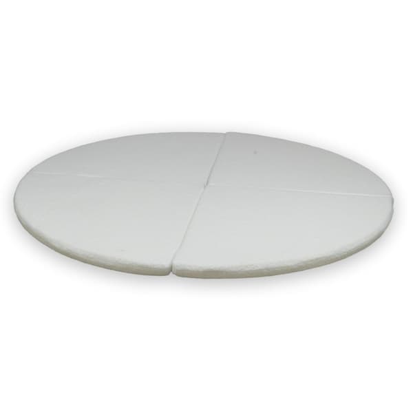 Rund vikmatta fi160 Boucle Vit