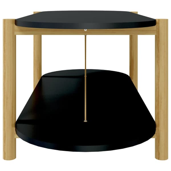 vidaXL sofabord, sort, 110x48x40 cm, træbaseret materiale