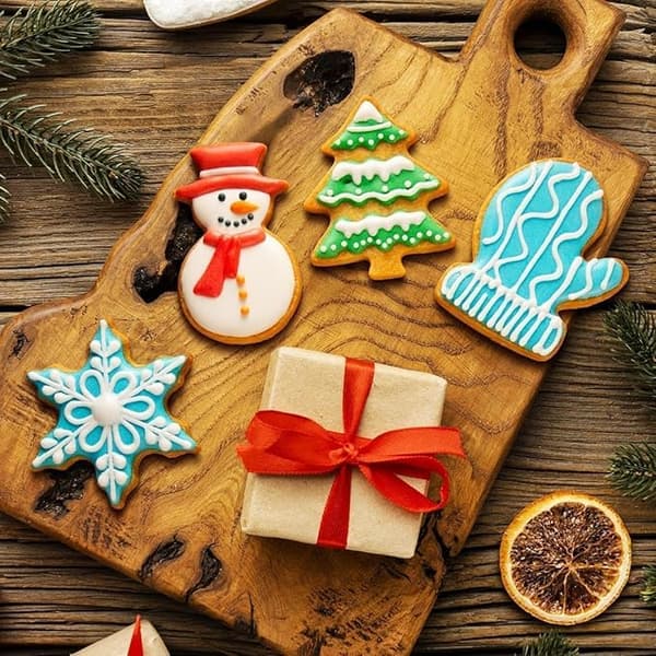 Julkakformar 9 st rostfria pepparkakor