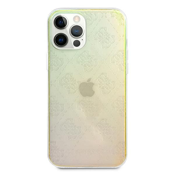 Guess 4G 3D Pattern Collection-skal till iPhone 12/12 Pro, opal