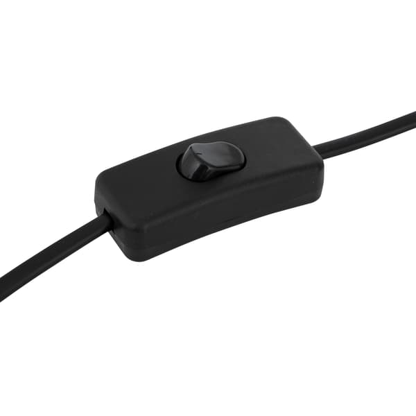 Tobi sort og hvid bordlampe