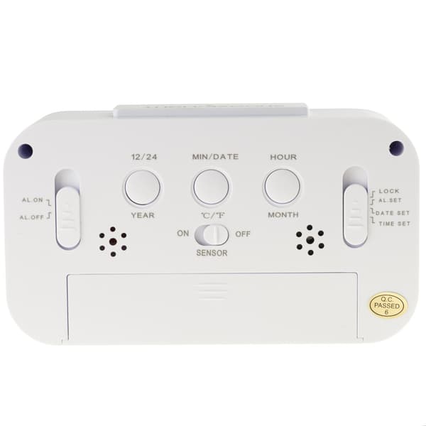 AP29 DIGITAL VÄCKARKLOCKA STOR LCD-TERMOMETER SKRIVBORDSKALENDER SNOOZE