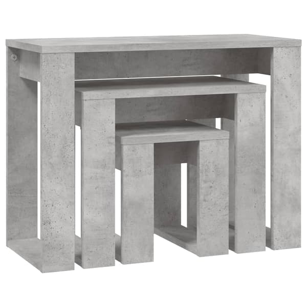 vidaXL 3-delade satsbord, träbaserat material