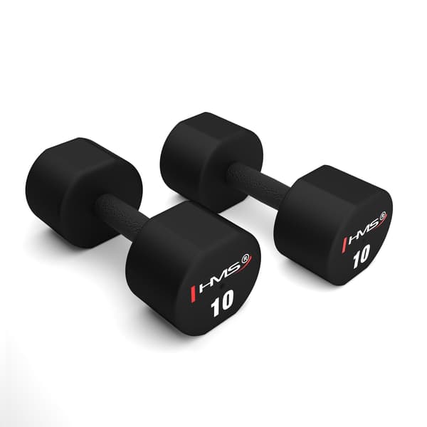 Polyuretan håndvægte 2x10kg TPU HPT10 HMS
