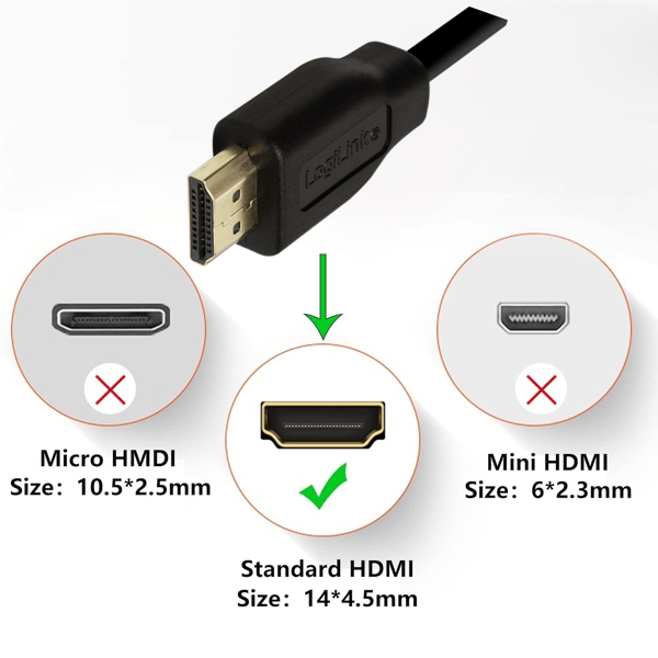 HDMI-kabel, A/M til HDMI, A/M, 4K/30 Hz, Sort, 3 m