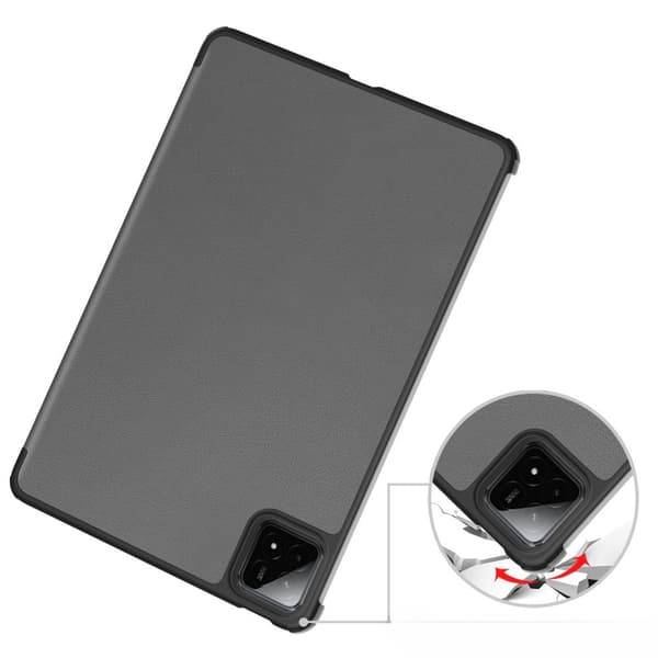 Xiaomi Pad 8 / 8 Pro / 7 / 7 Pro -tableteille tarkoitettu Smartcase-kotelo, harmaa