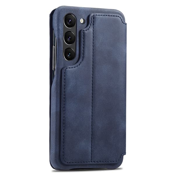 Flip-etui til Samsung Galaxy S23 Plus, ERBORD Retro, blå