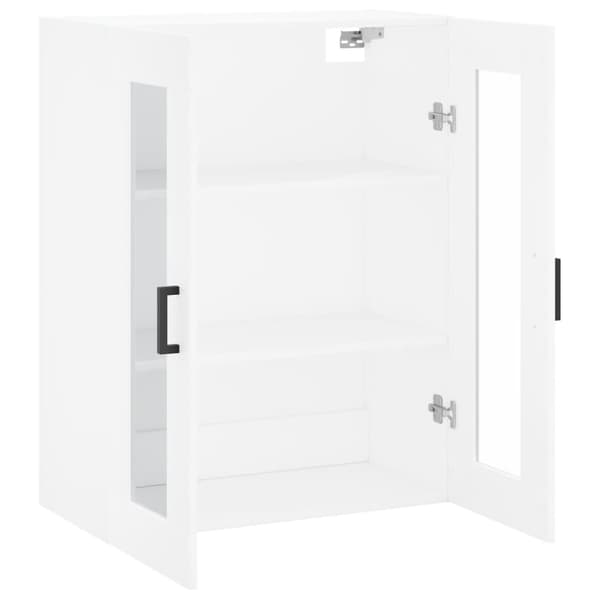 vidaXL Väggskåp vit 69,5x34x90 cm