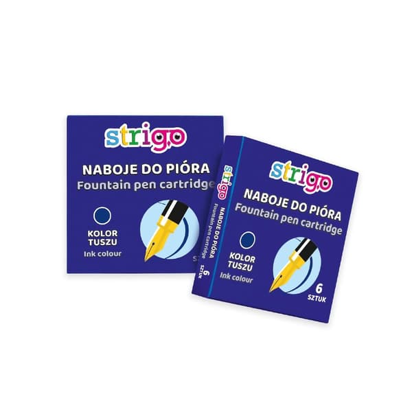 Blå STRIGO fyldepenpatroner