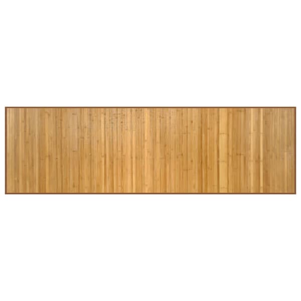 vidaXL Suorakulmainen matto, luonnonvärinen, 60x200 cm, bambu