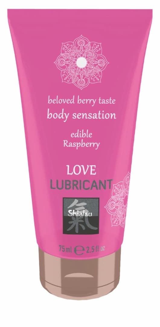 Love Glidemiddel Hindbærsmag Spiselig Gel 100 ml Vand