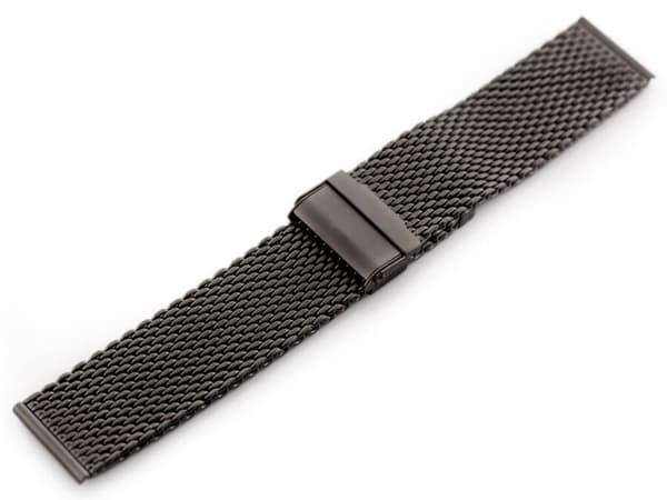 Armbånd Pacific 12 - mesh HQ - grå mat 22mm
