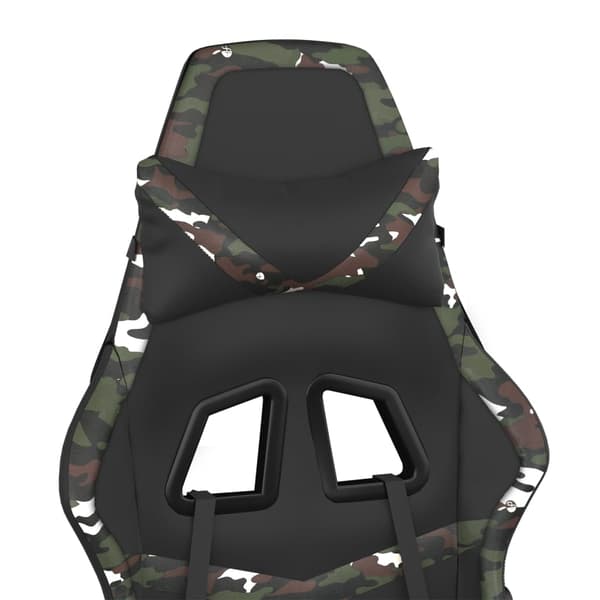 vidaXL gamingstol, sort og camouflage, kunstlæder