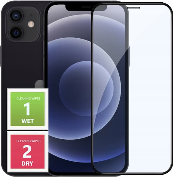 Härdat glas för Apple iPhone 12 Mini, helskärmsglas, 5D, 9H