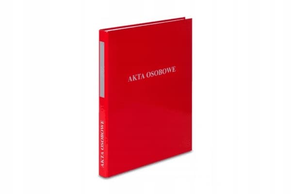 ORDINÆRER A4/2/2 PERSONLIGE MAPPE RØDE 0185