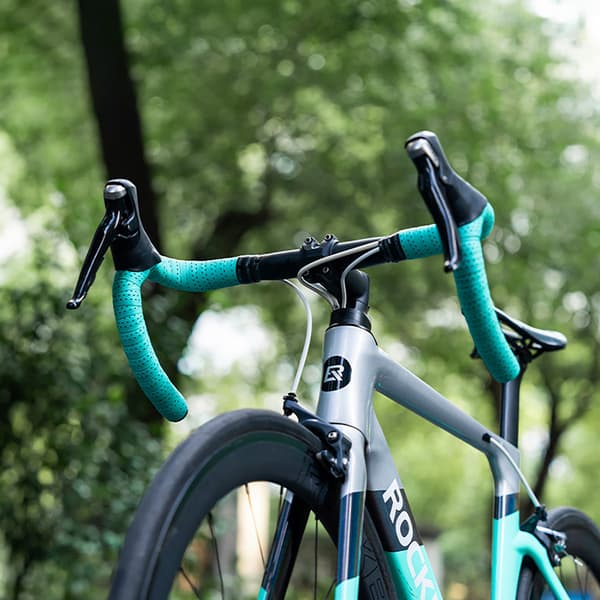 Perforerad silikon cykelstyrtejp - rosa