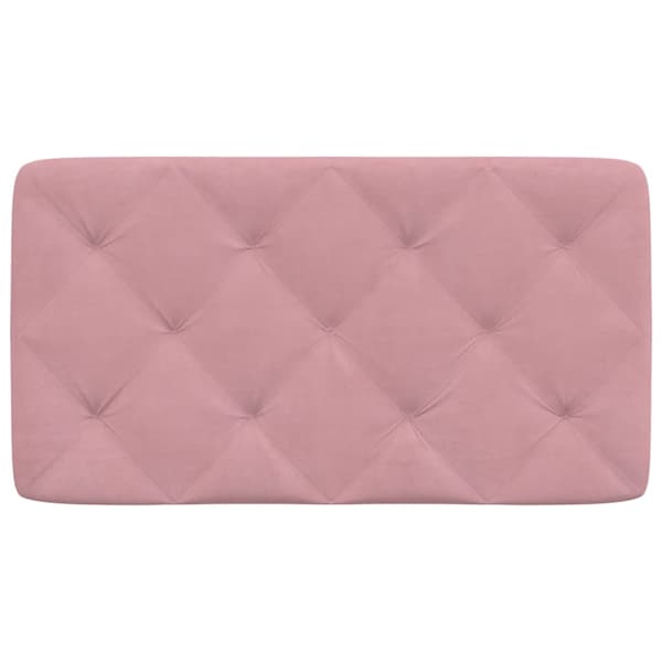 vidaXL Sängynpäätytyyny, Vaaleanpunainen, 80 cm, Sametti