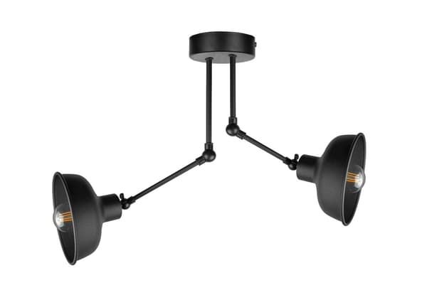 Loftlampe 2xE27 HERMES SORT