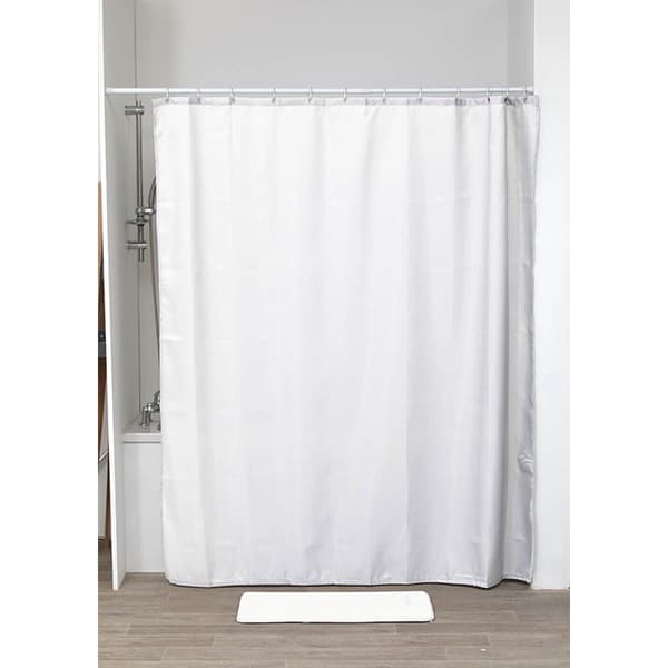 Diamantvitt duschdraperi H200cm