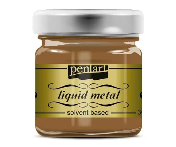 PENTART FLYDENDE METAL 30 ml BRUN