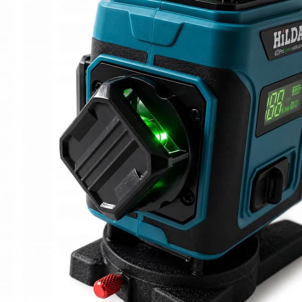 360° PLANLASERNIVÅ HILDA 4DPRO KRYSSLASERSTATIV 2,9M