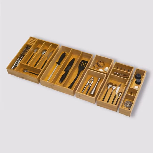 Bambus skuffeorganisator 38x28cm