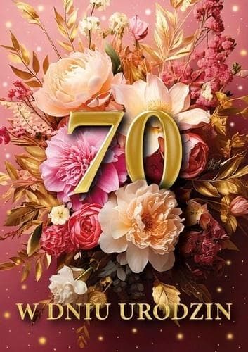 Kort B6 3D Fødselsdag 70