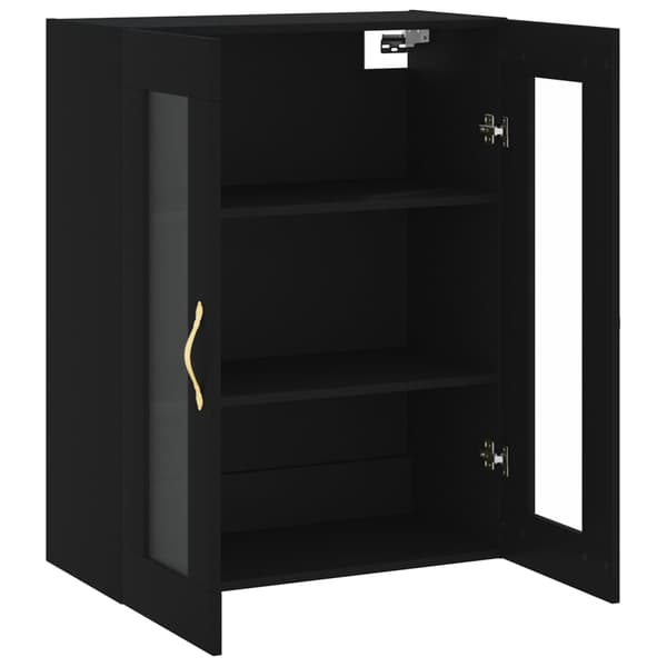 vidaXL vægskab sort 69,5x34x90 cm