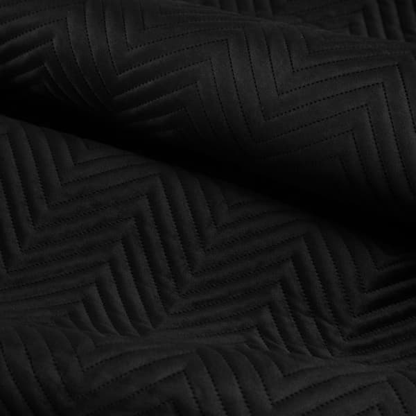 Svart SOFIA överkast 200x220 cm