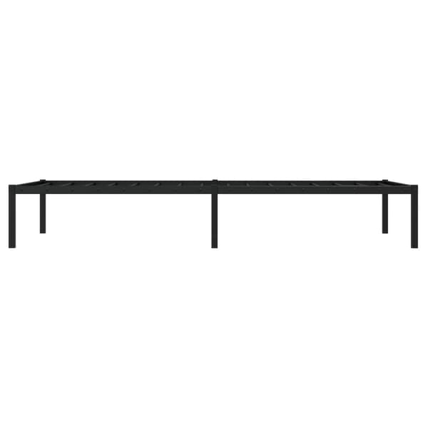 vidaXL metalsengestel sort 90x200 cm