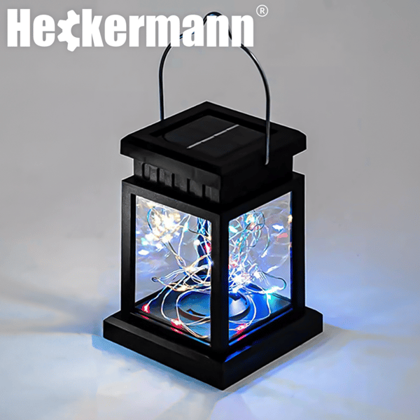 Heckermann JF60 Farverig LED Solcellelanterne