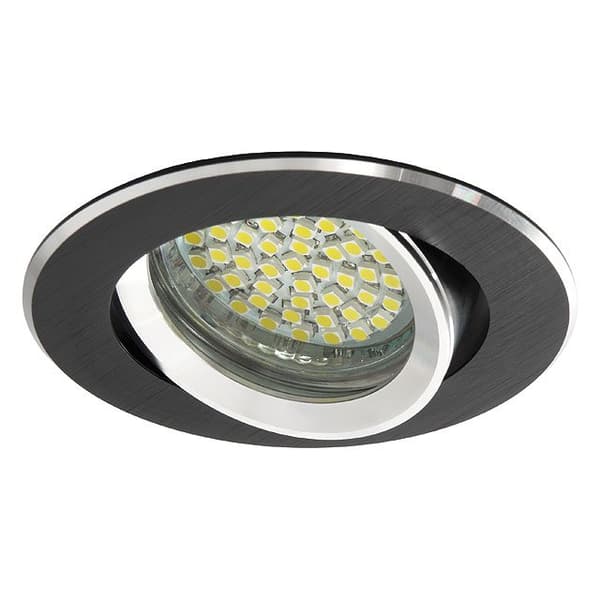 Loftlampeholder GU10 GWEN Sort Rund