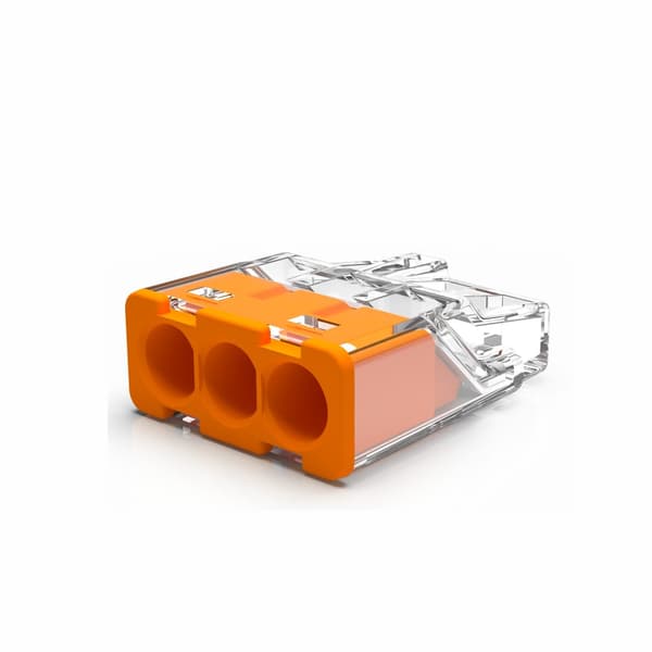 Mini snabbkoppling PC-213S för trådtyp, 0,2-2,5 mm² förpackning = 100 st