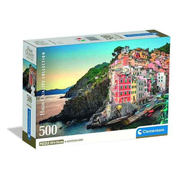 500 bitars pussel. Kompakt Riomaggiore Coast