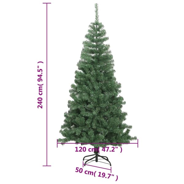 vidaXL Tekokuusi 240 cm, Vihreä